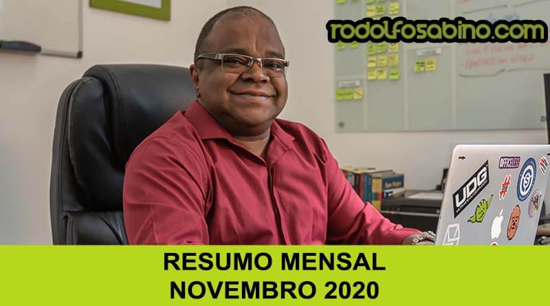 Rodolfo Sabino - Resumo Mensal - Novembro 2020