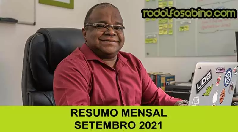 Rodolfo Sabino - Resumo Mensal - Setembro 2021