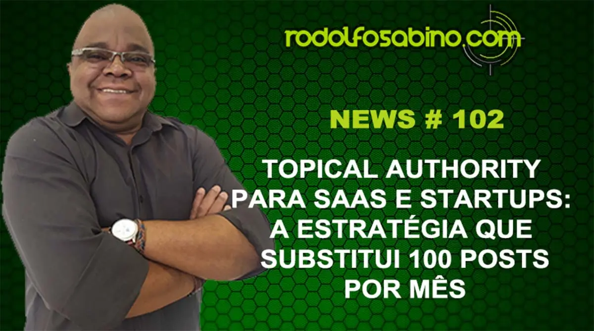 Topical Authority para SaaS e Startups: A Estratégia Que Substitui 100 Posts por Mês
